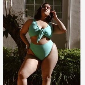 Rebdolls Plus size 2X Mint Green Bikini set